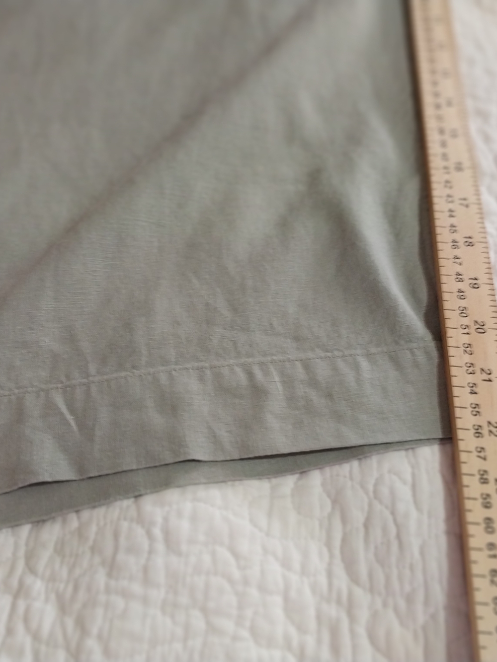 Cinthia Rowley Linen Relaxed Straight-Leg Drawstring Pants in Sage Green 1x - Picture 9 of 11